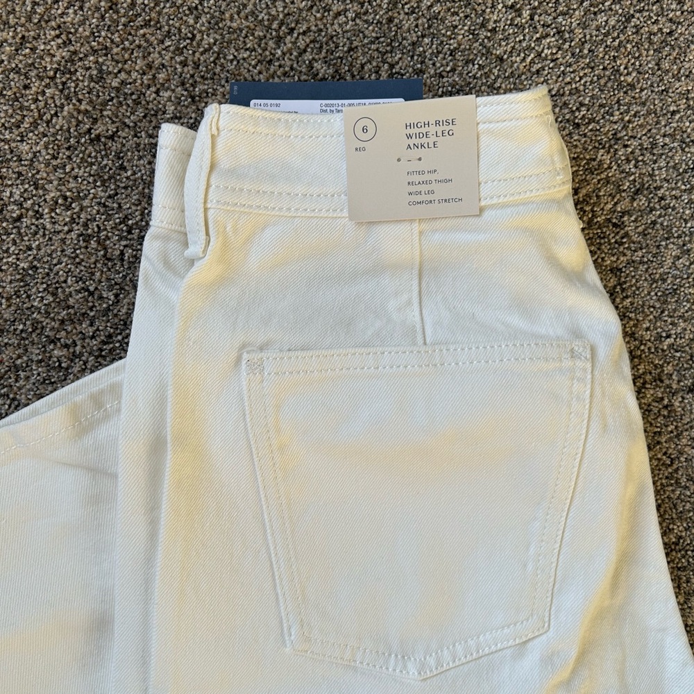 Universal Thread High-Rise Wide-Leg Ankle Pants - Cream - Picture 5 of 6